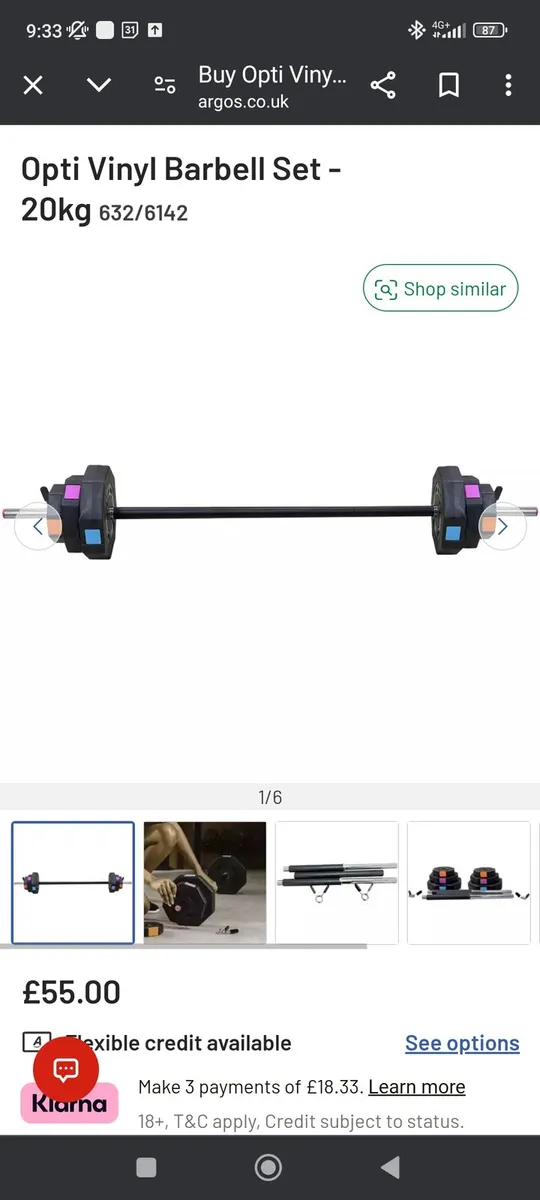 Women's health barbell set argos hotsell