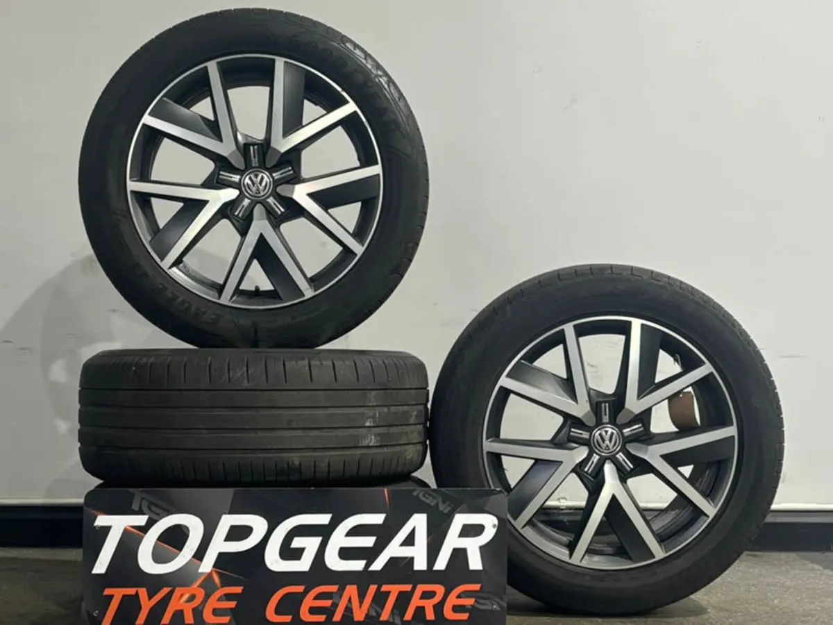 20" Genuine VW Braga Touareg Alloy Wheels & Tyres - Image 1