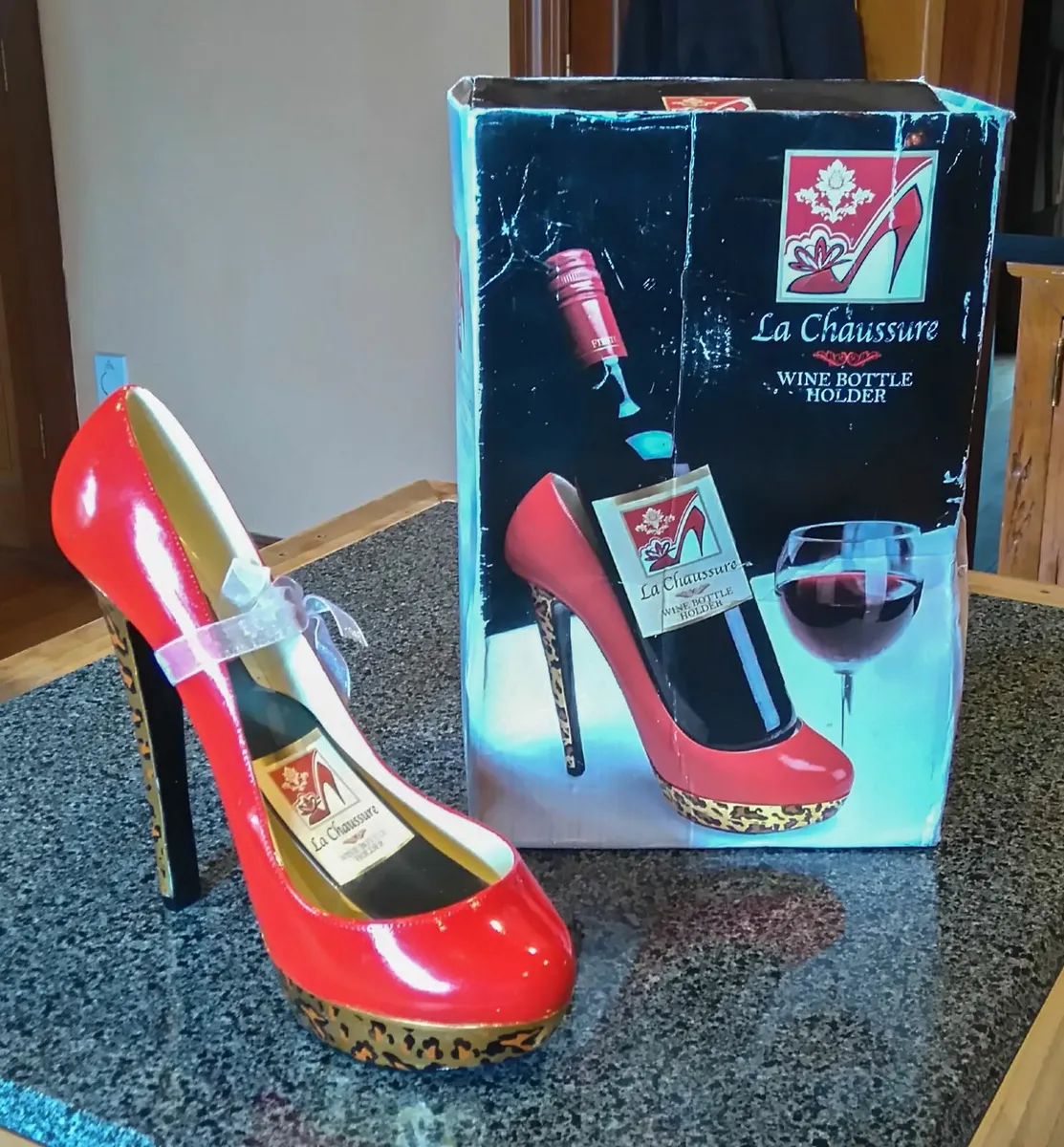 High heel shoe wine bottle holder hotsell