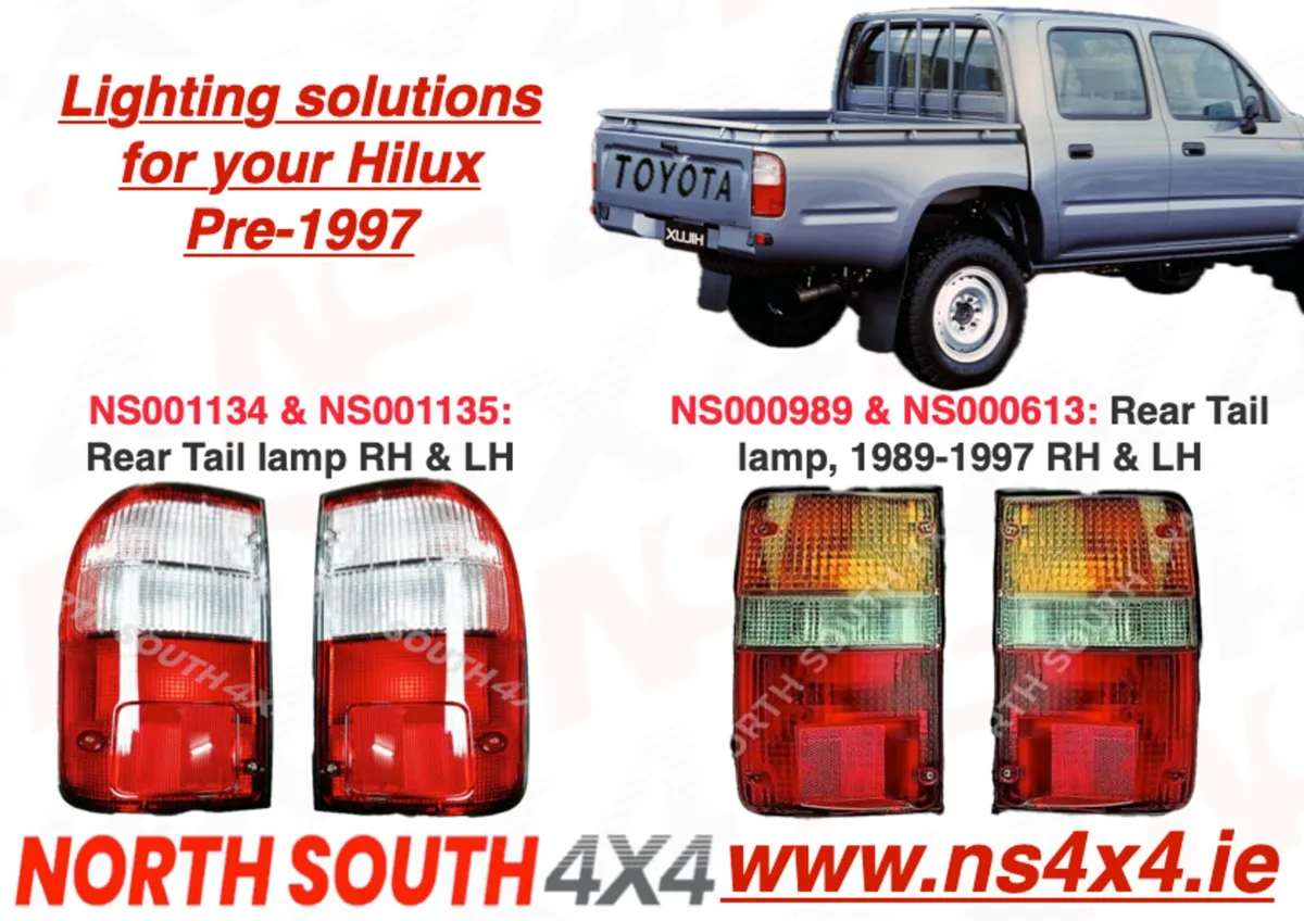 Rear lamps for Toyota Hilux Pre-1997 to 2005 - Image 2