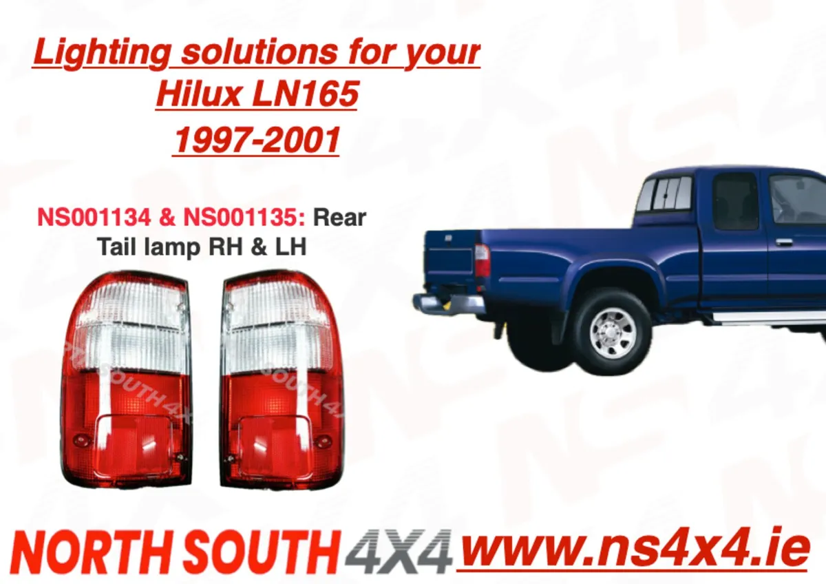 Rear lamps for Toyota Hilux Pre-1997 to 2005 - Image 3