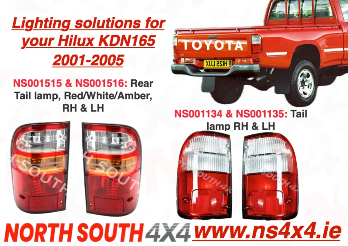 Rear lamps for Toyota Hilux Pre-1997 to 2005 - Image 4