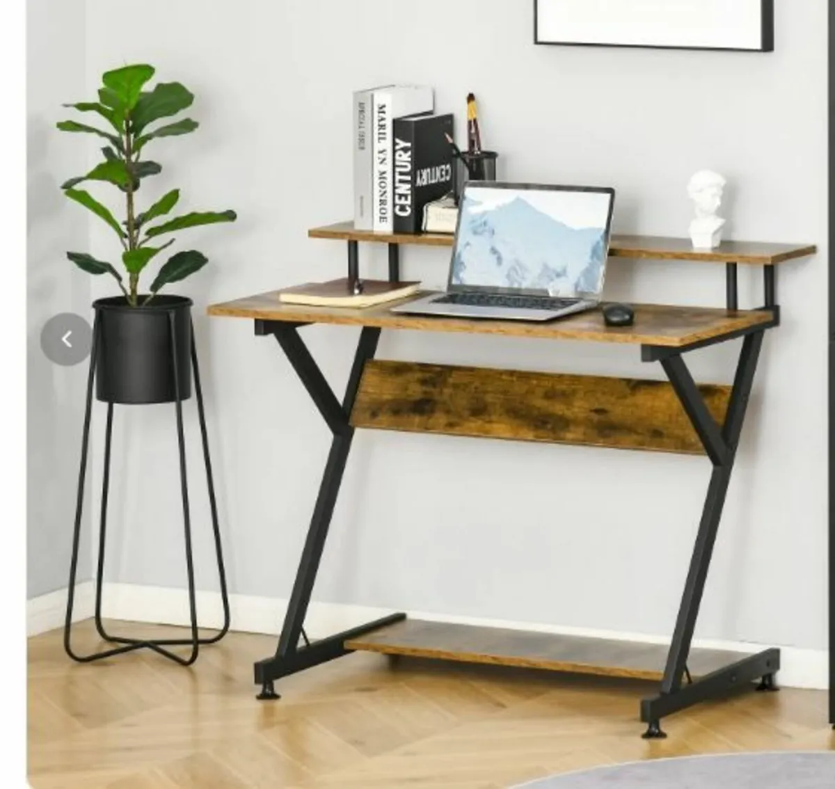 Compact Computer Table, Z Shape Desk for sale in Co. Clare for €100 on ...