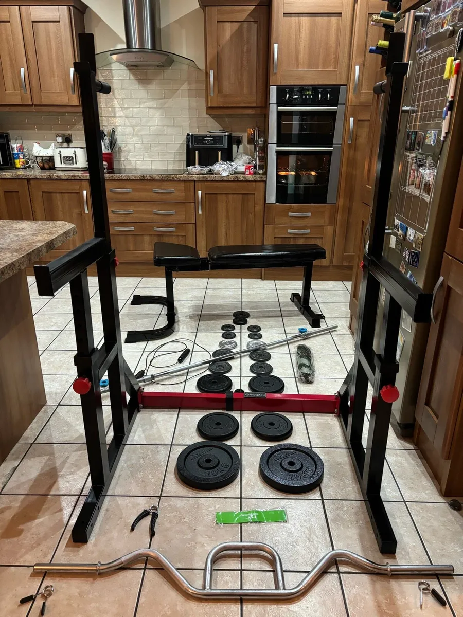 BODYMAX 250KG RATED SQUAT RACK BENCH WEIGHTS for sale in Co. Kilkenny for 380 on DoneDeal