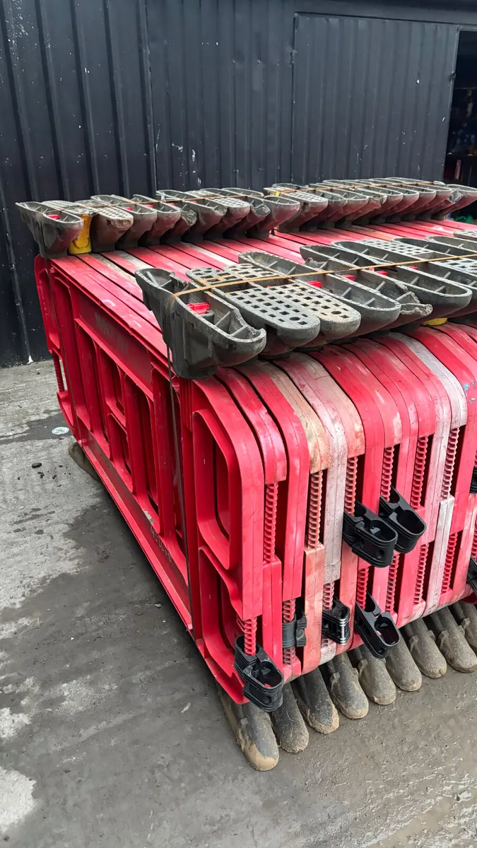 Bundle of Plastic Safety Barriers - Image 3
