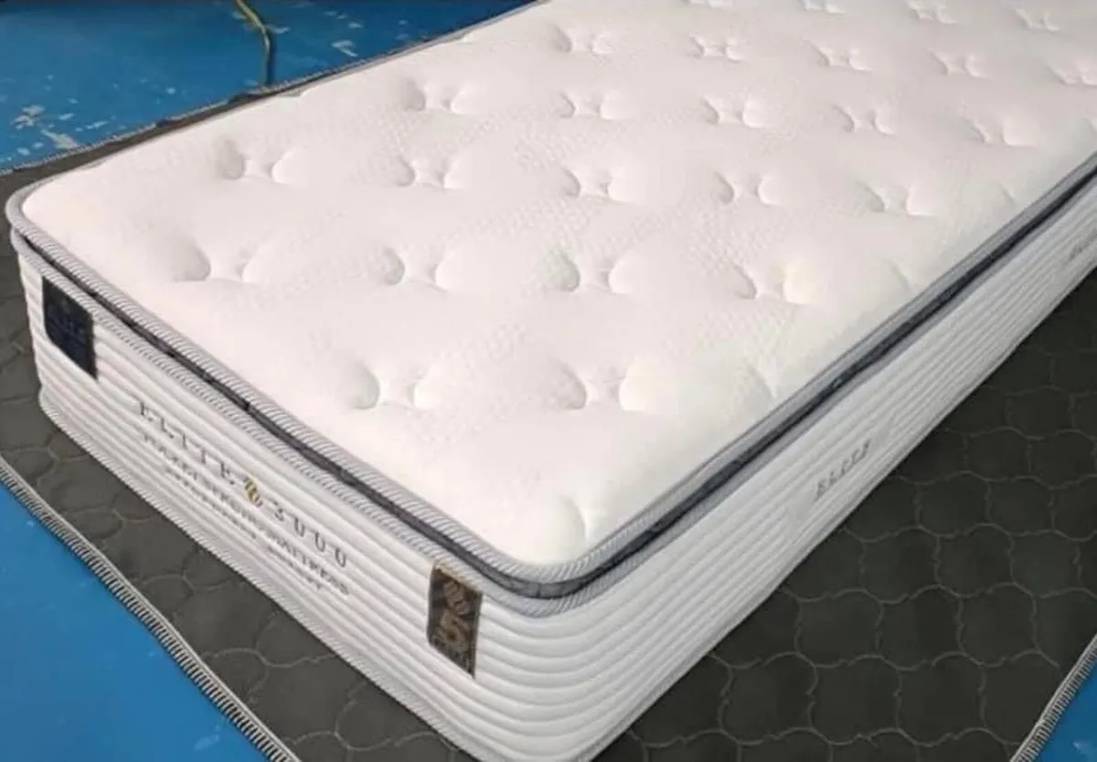 All Sizes In Stock 3000 pocket sprung Pillow top - Image 2
