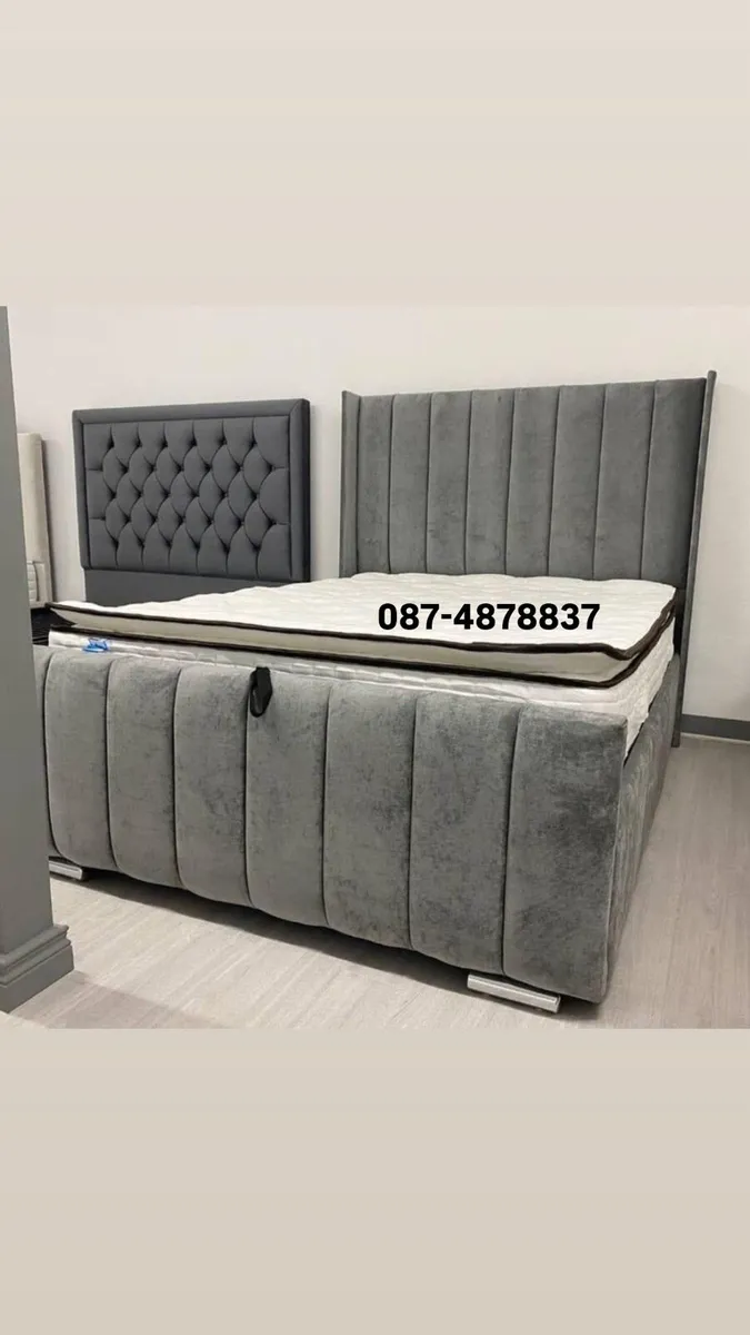 NEW 5ft Kingsize Grey Bumper & Mattress FREE DELIV - Image 2
