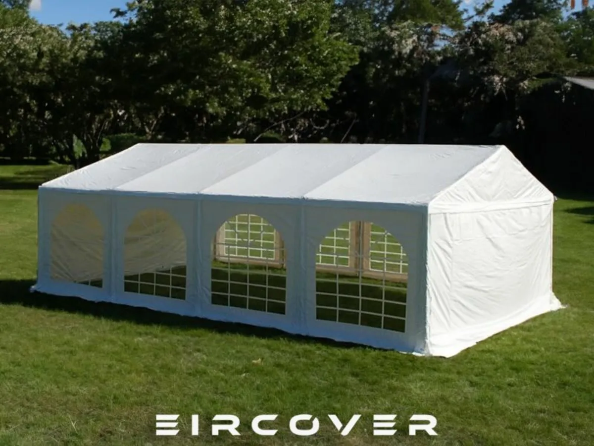 Premium Marquee 4 X 8 PVC   (13ft - 26ft) White - Image 1