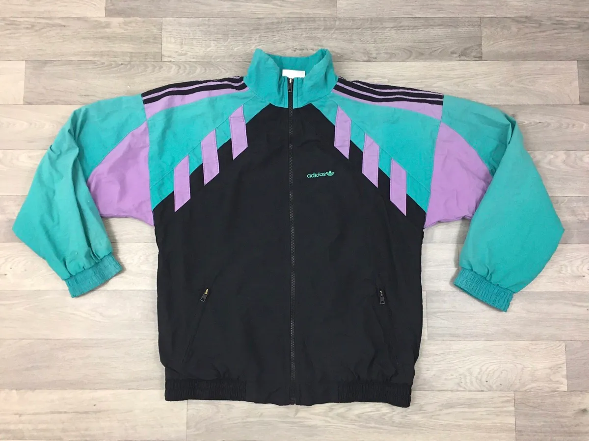 Vintage 90s Adidas Track Jacket Mens Large - Image 1