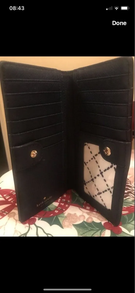 Kate spade black wallet sale sale