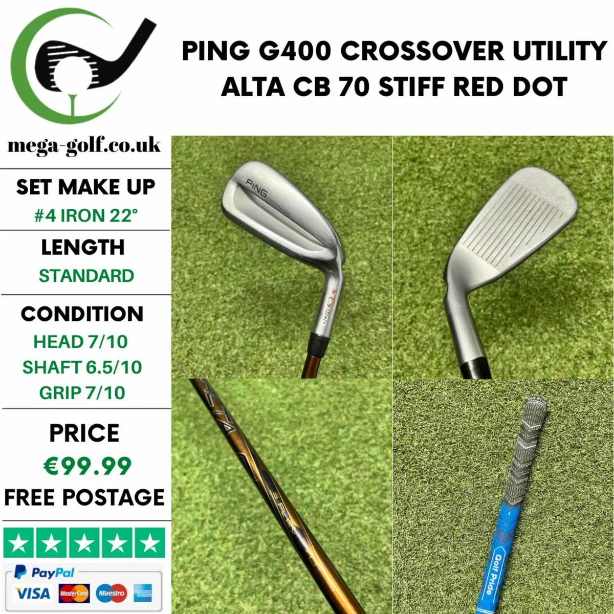 PING 痒い G400 ユーティリティ4番22°