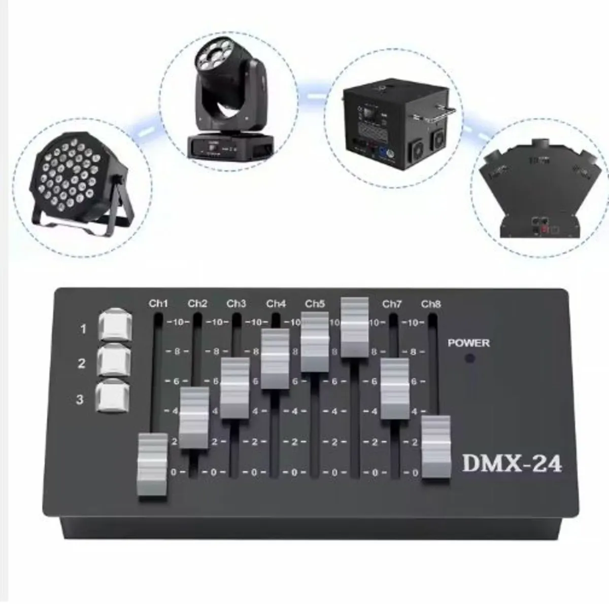 Portable DMX Console MIDI Operator DMX24 Channel - Image 2