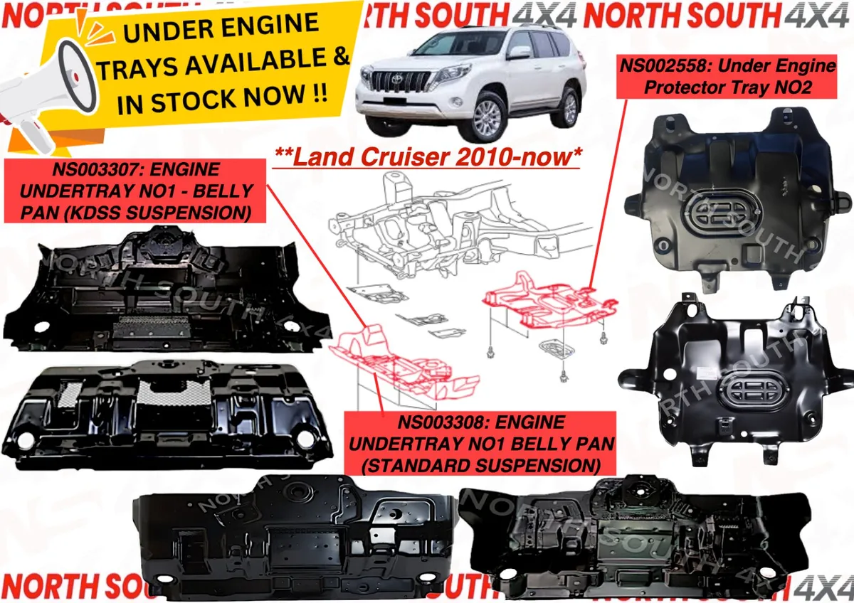 Engine Undertray Belly Pan Landcruiser 2010+ - Image 1