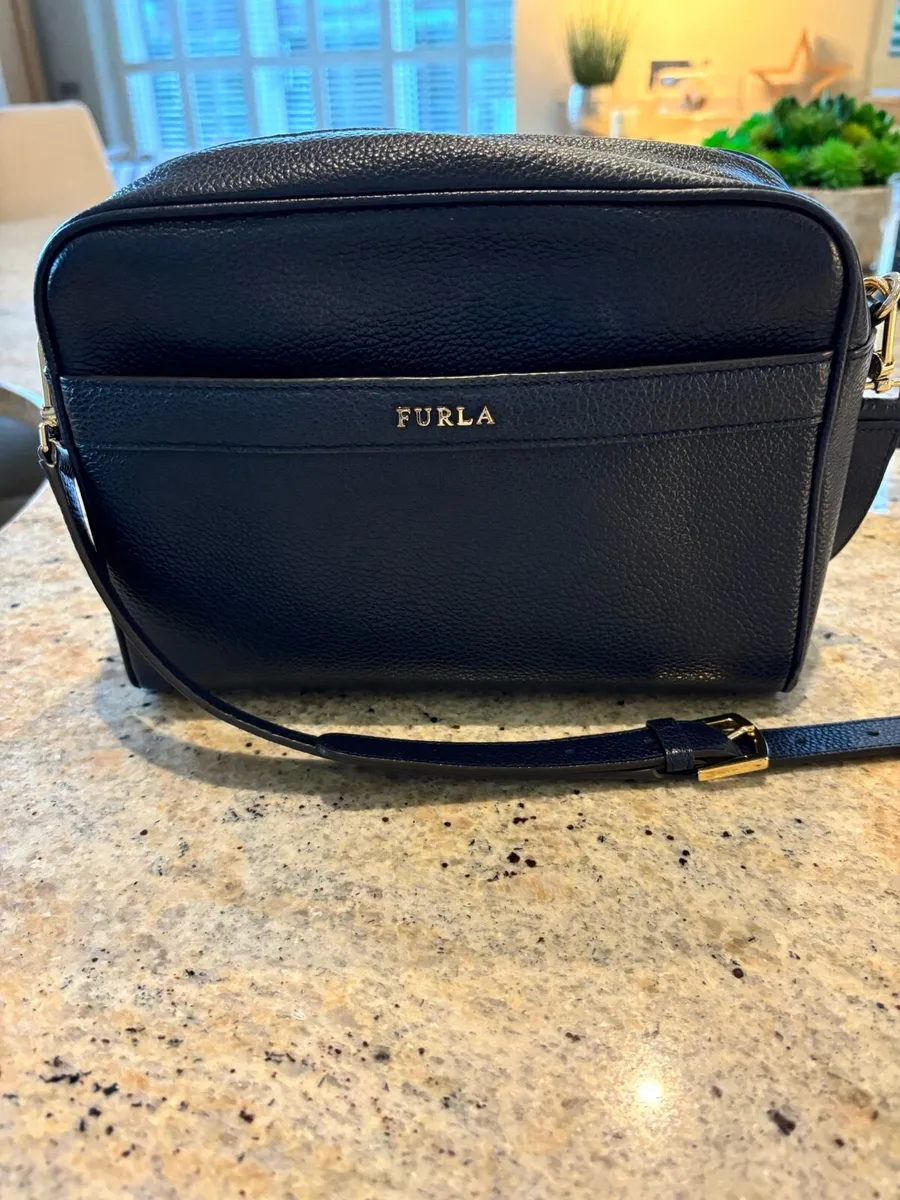 Furla navy bag sale