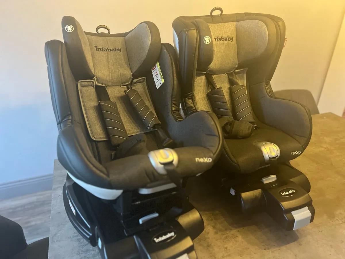 2x Infababy car seats. 0 3 years with isofix base for sale in Co. Roscommon for 50 on DoneDeal