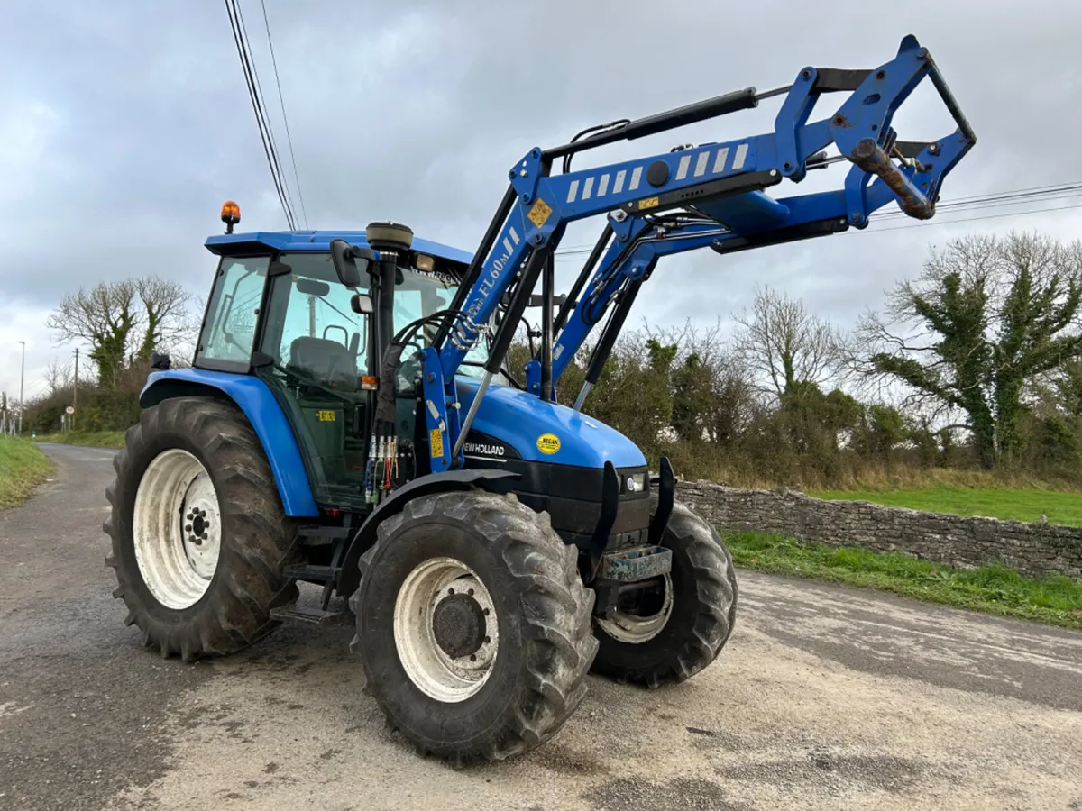 2002 New Holland TS110 with Loader - Image 1