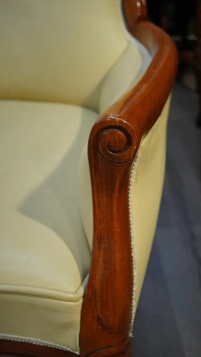 Italian "Selva" Leather Armchair - Image 2