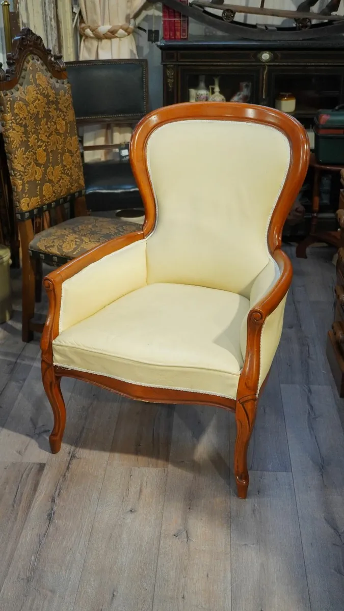 Italian "Selva" Leather Armchair - Image 4