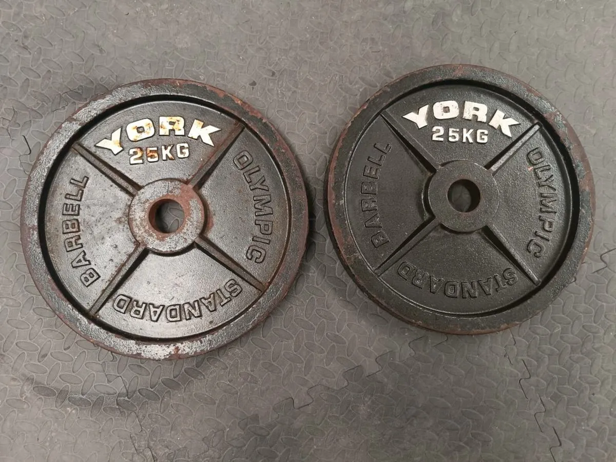 25kg Yorke weight plates - Image 1