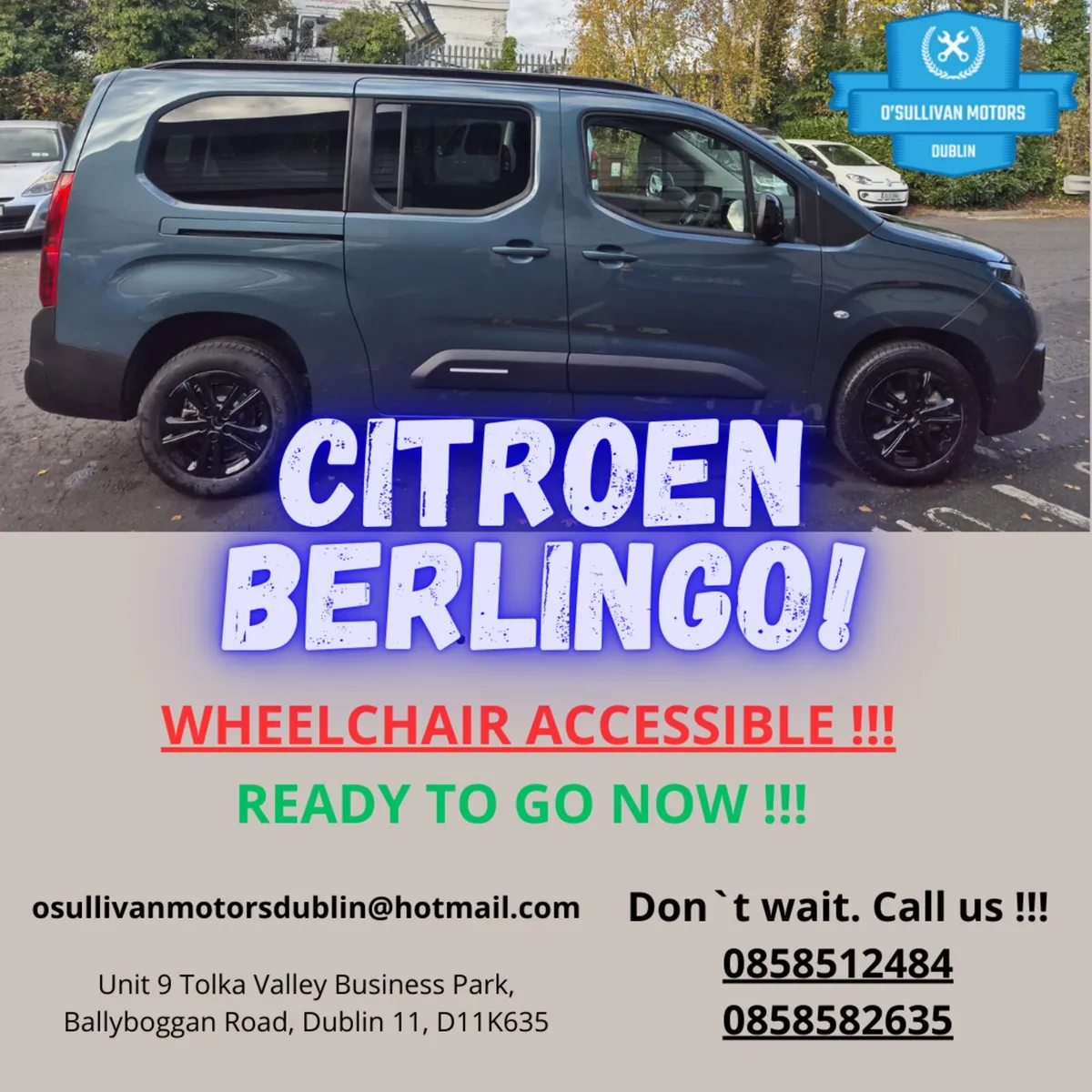 NEW Citoern Berlingo/ Wheelchair Accessible !!! - Image 1