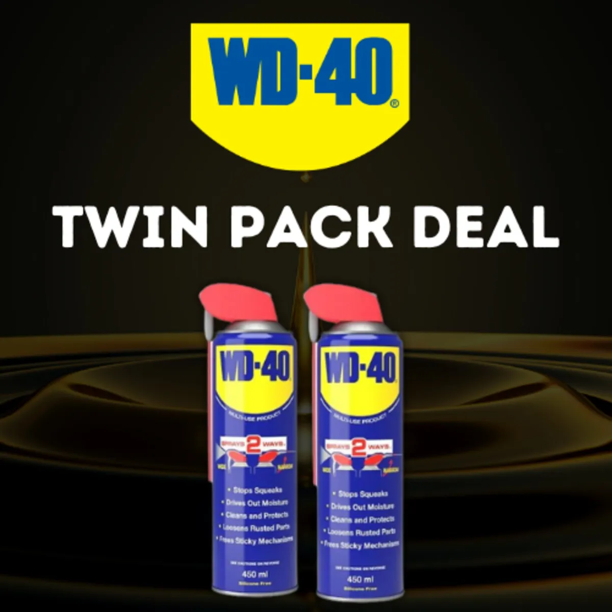 WD40 450ML Twin Pack Deal