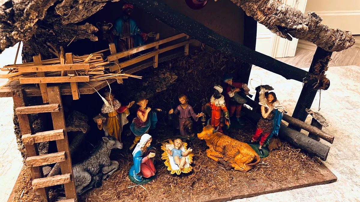 Large Wooden Christmas Nativity Crib for sale in Co. Derry for 0 on DoneDeal