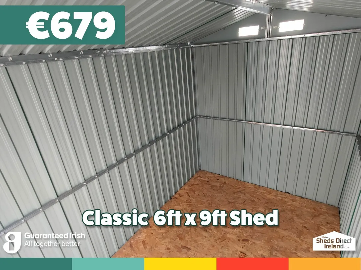 Classic 6ft x 9ft Steel Garden Shed - Image 3