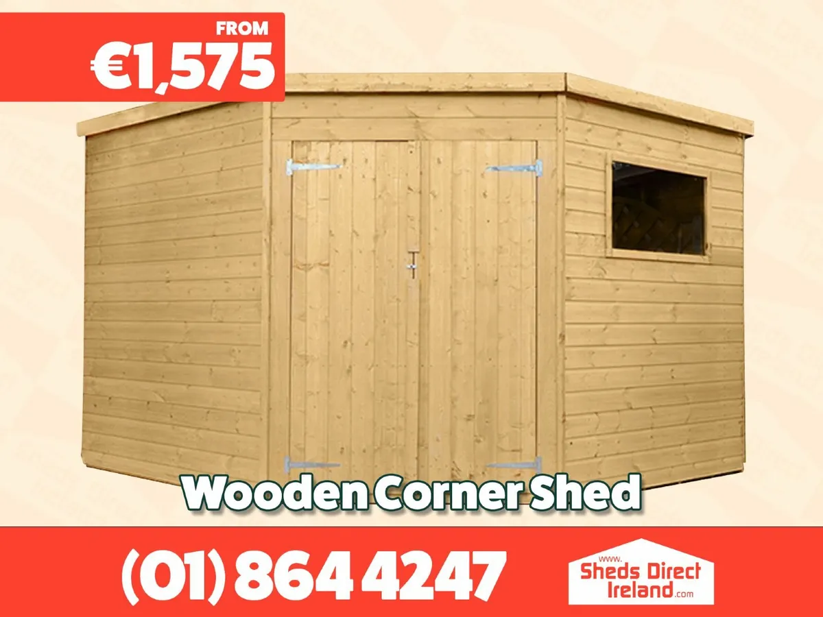 Wooden Corner Shed - Image 1