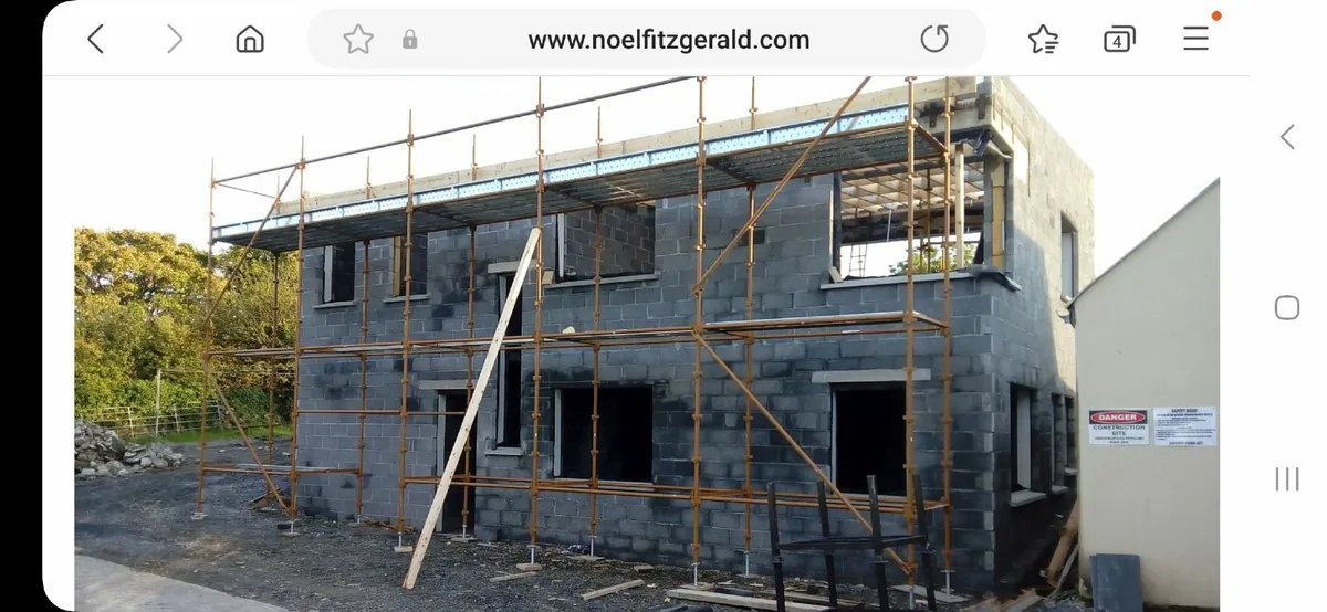 Scaffolding for rent/ Tractor for rent.