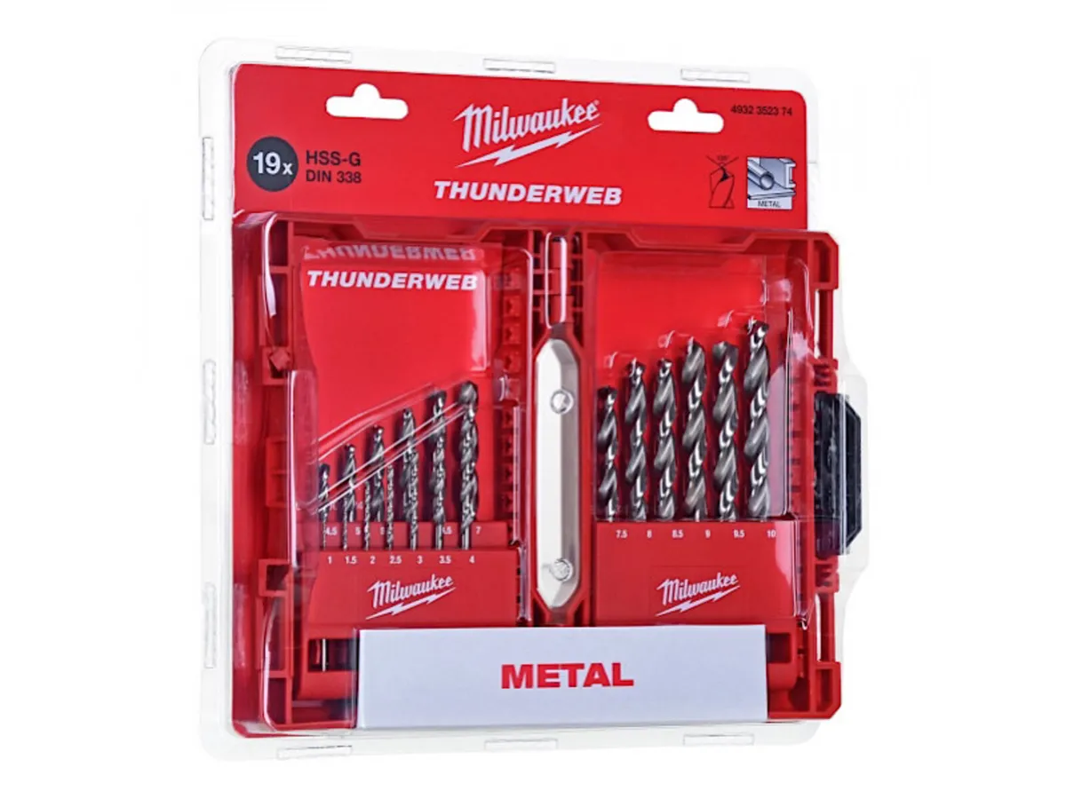Milwaukee Metal Drill Bit Set - 19pcs - Image 1