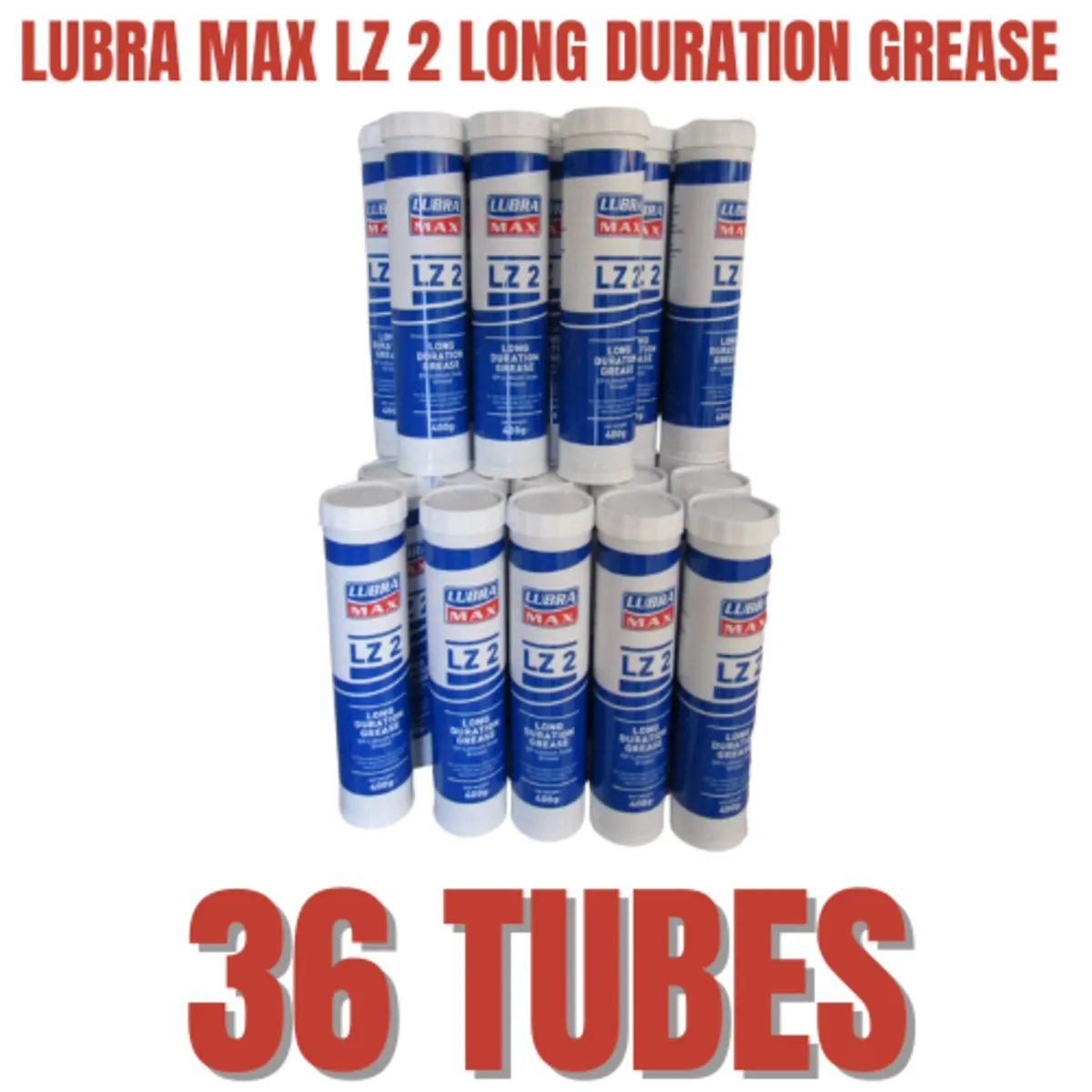 Lubra Max LZ2 Long Duration Grease 400g (36 Pack)