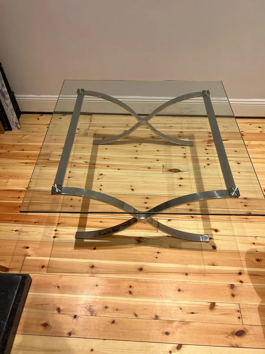 Glass Coffee table square - Image 1