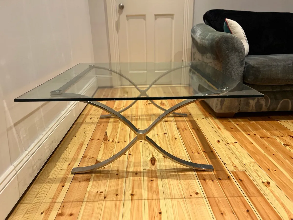 Glass Coffee table square - Image 2