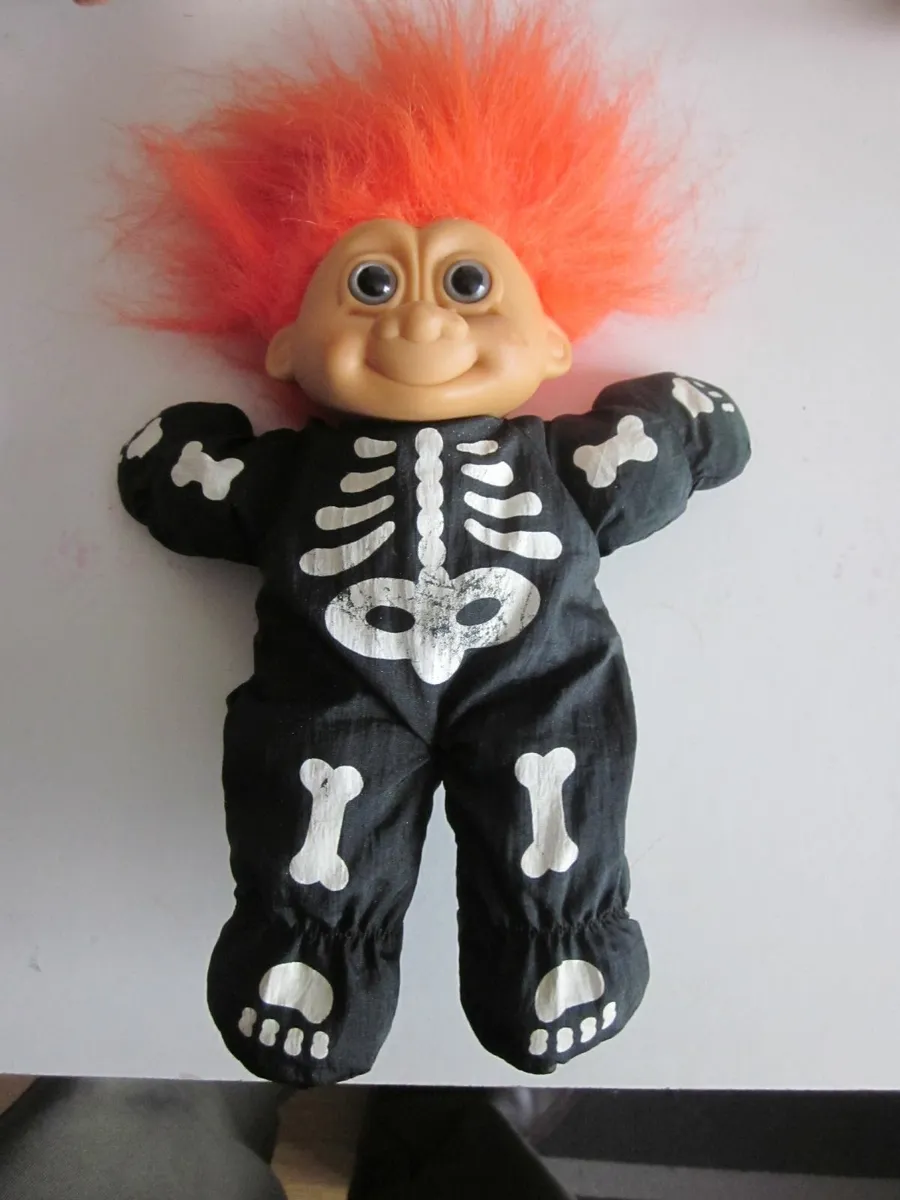 Russ Halloween Skeleton Orange Hair Troll Doll 8 for sale in Co. Dublin for 25 on DoneDeal