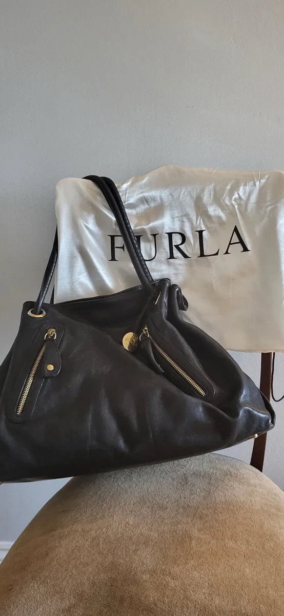 Furla leather satchel sale