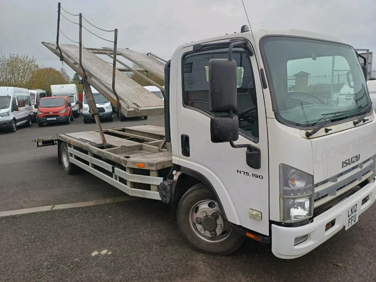 2012 ISUZU 2 CAR TRANSPORTER 7.5 TON - Image 1