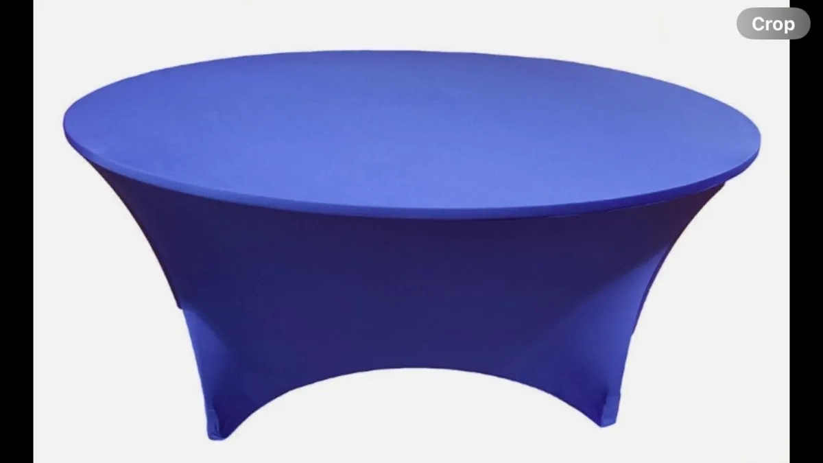 New Blue 6ft Round Spandex Covers