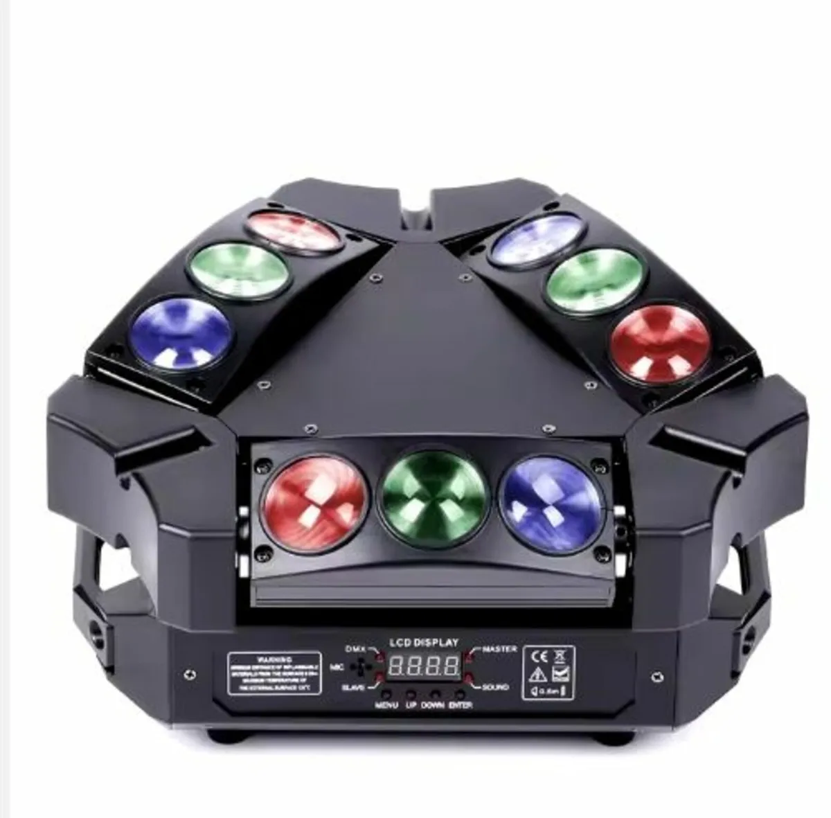 RGB Mini 9 LEDs Bird Moving Head Stage Light DMX-5 - Image 4