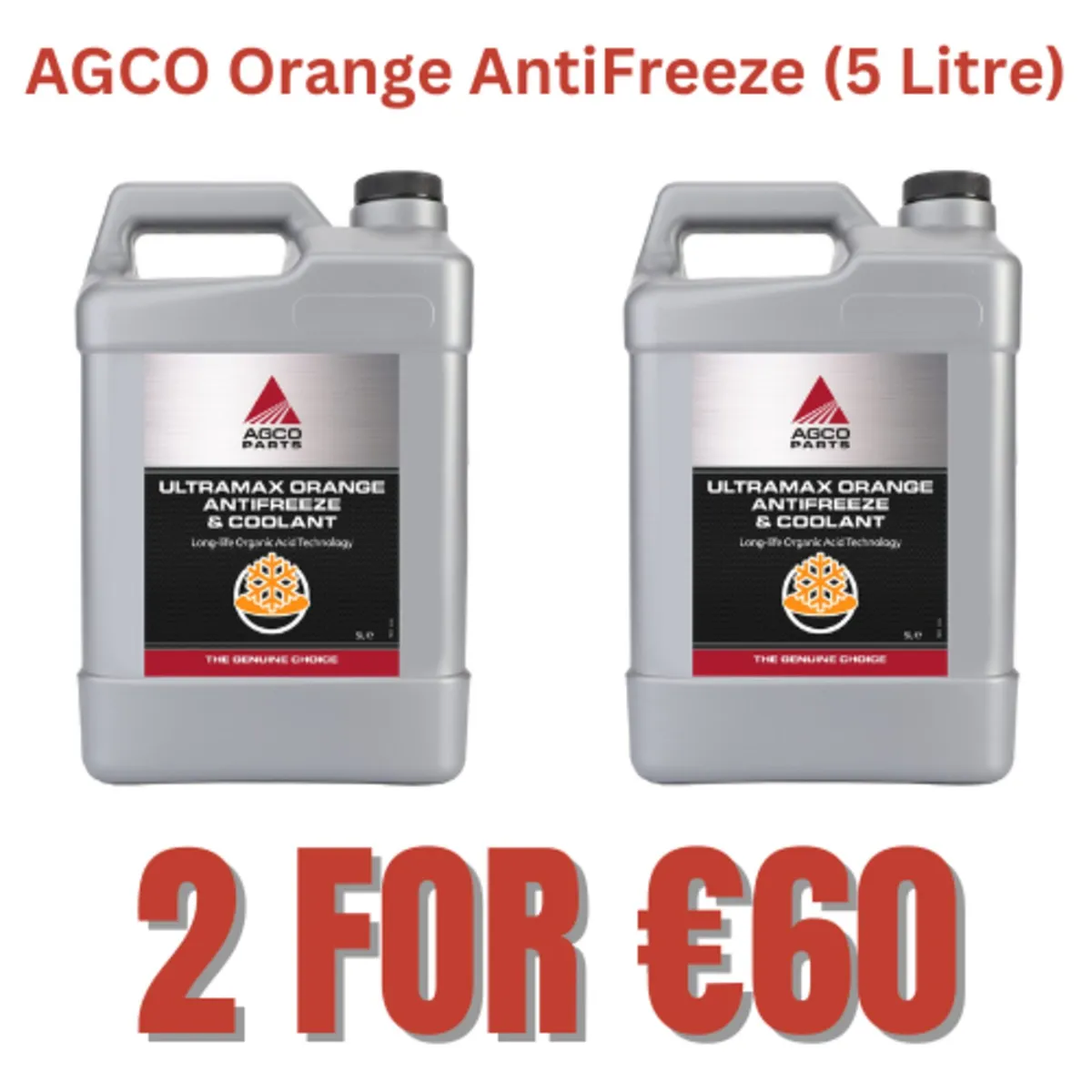 AGCO Orange AntiFreeze 5 Litre (2 Drums)