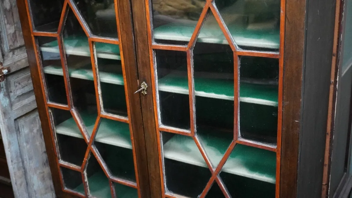 Antique Glass Display Cabinet - Image 2