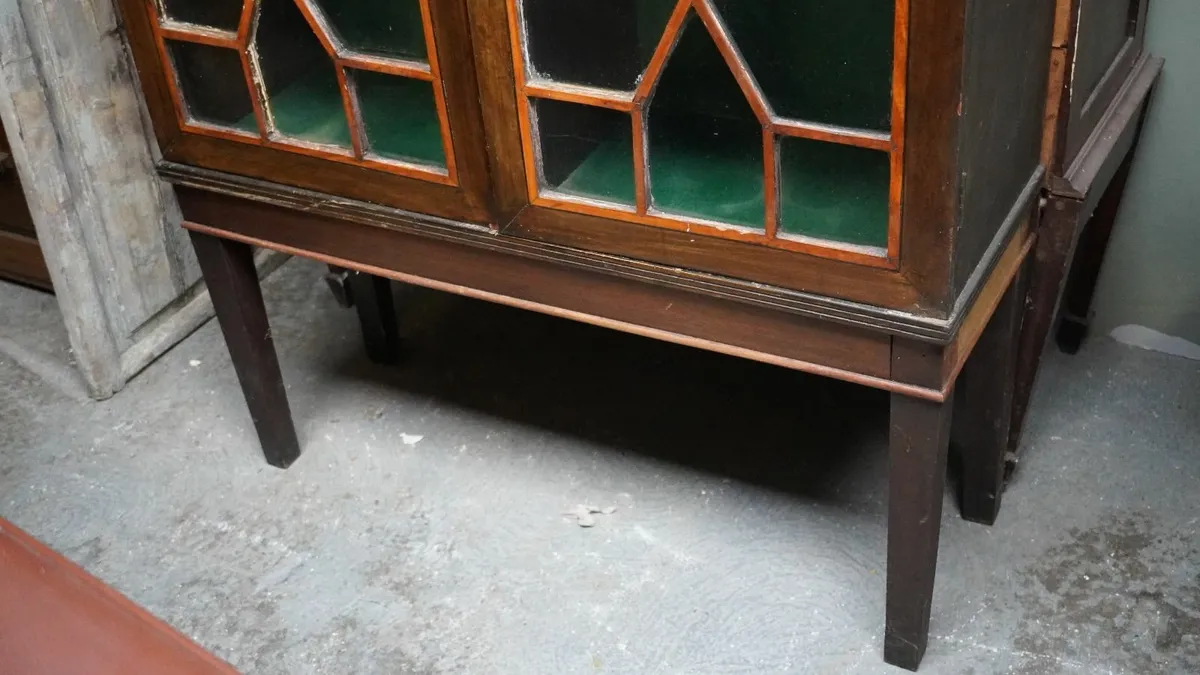 Antique Glass Display Cabinet - Image 3