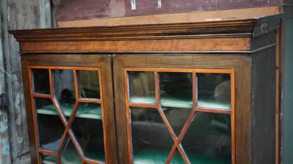 Antique Glass Display Cabinet - Image 4