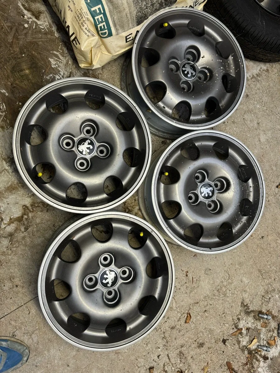 Peugeot Alloy Wheels 205 306 309 GTi - Image 3