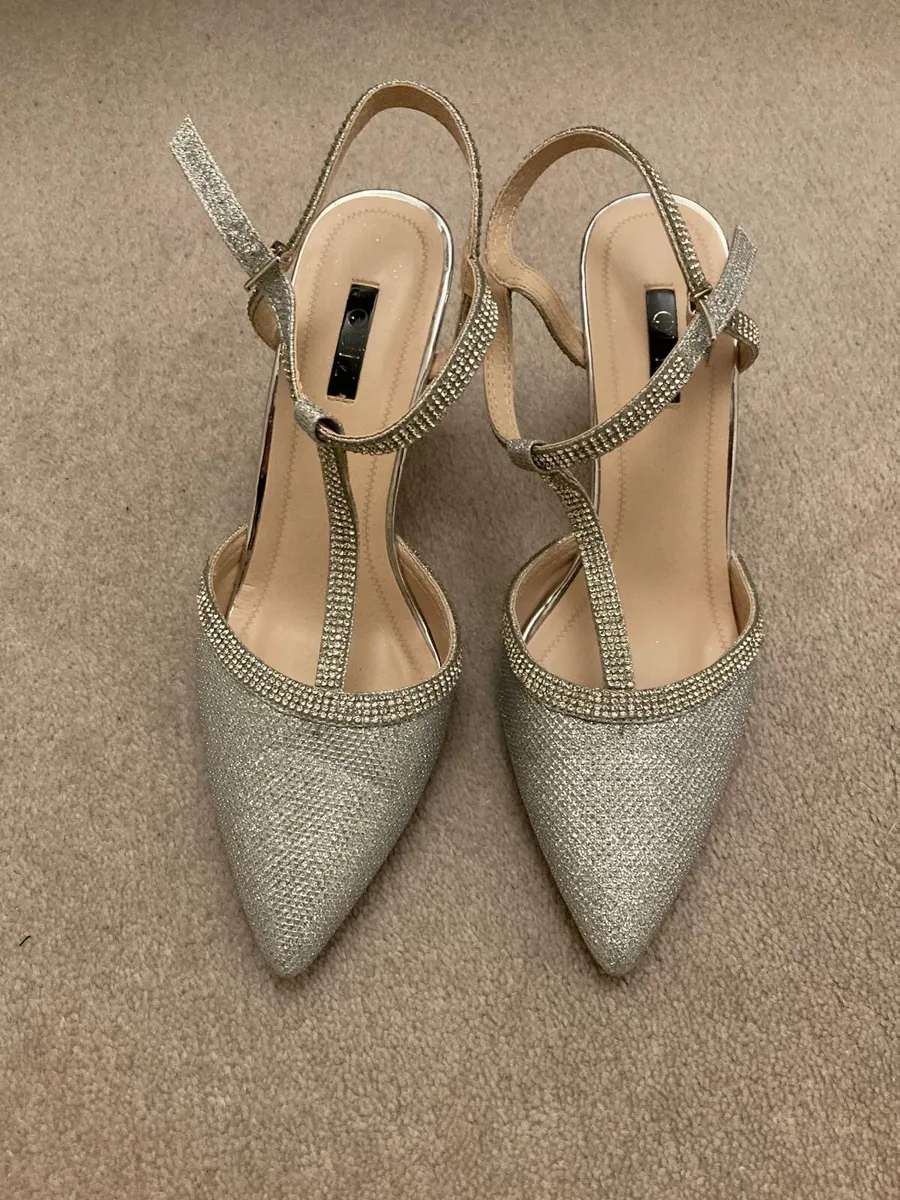 Silver shoes Size 7 for sale in Co. Carlow for 30 on DoneDeal
