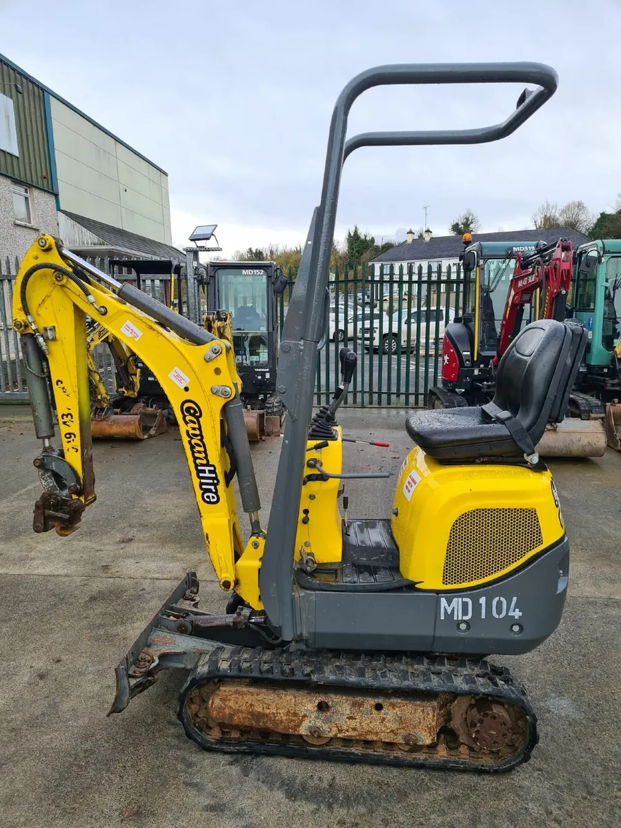 1t Digger, Wacker-Neuson 803 + breaker + rake 2021 - Image 1