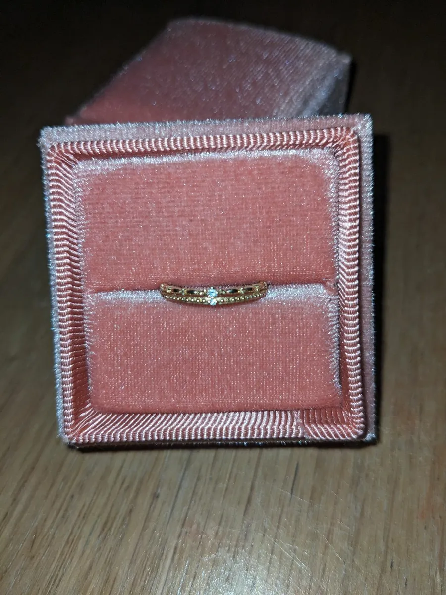 Wedding/engagement ring (14k yellow gold) - Image 4