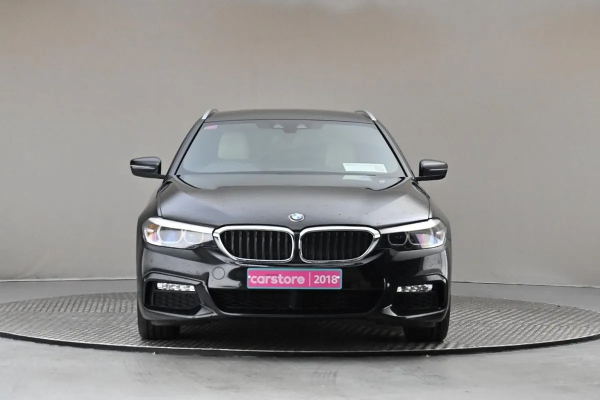 BMW 5 Series 520d M Sport Touring beige Leather h - Image 2