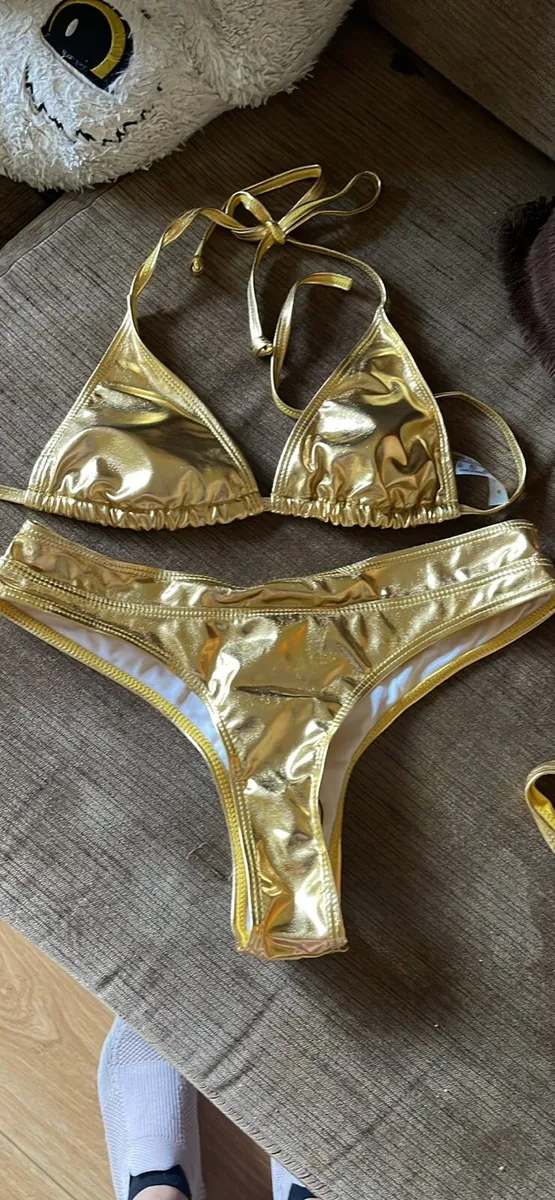 Gold color bikini uk 6 8 for sale in Co. Dublin for 10 on DoneDeal