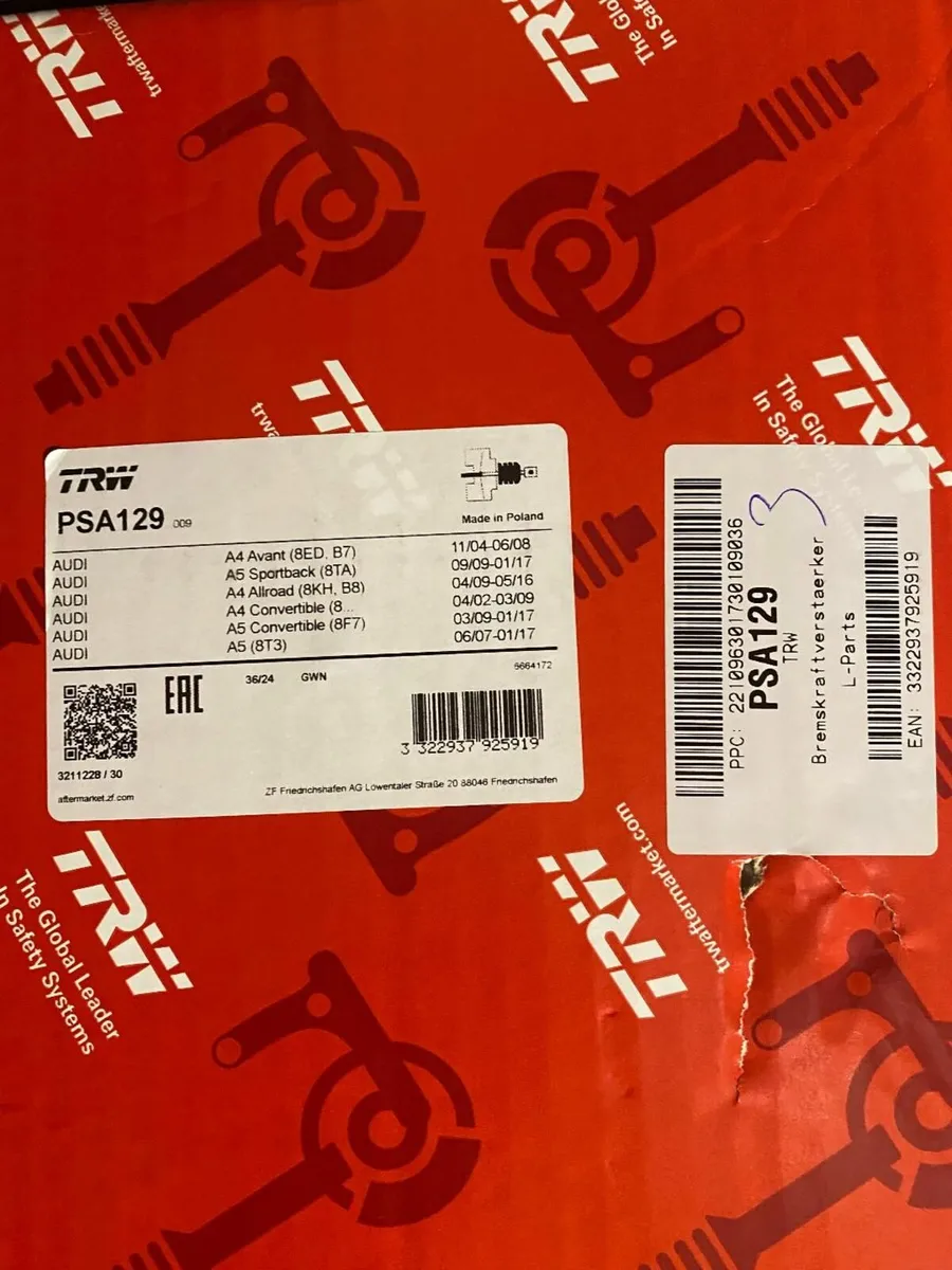 TRW Brake Booster / Brake Servo for Audi A4/A5 - Image 1