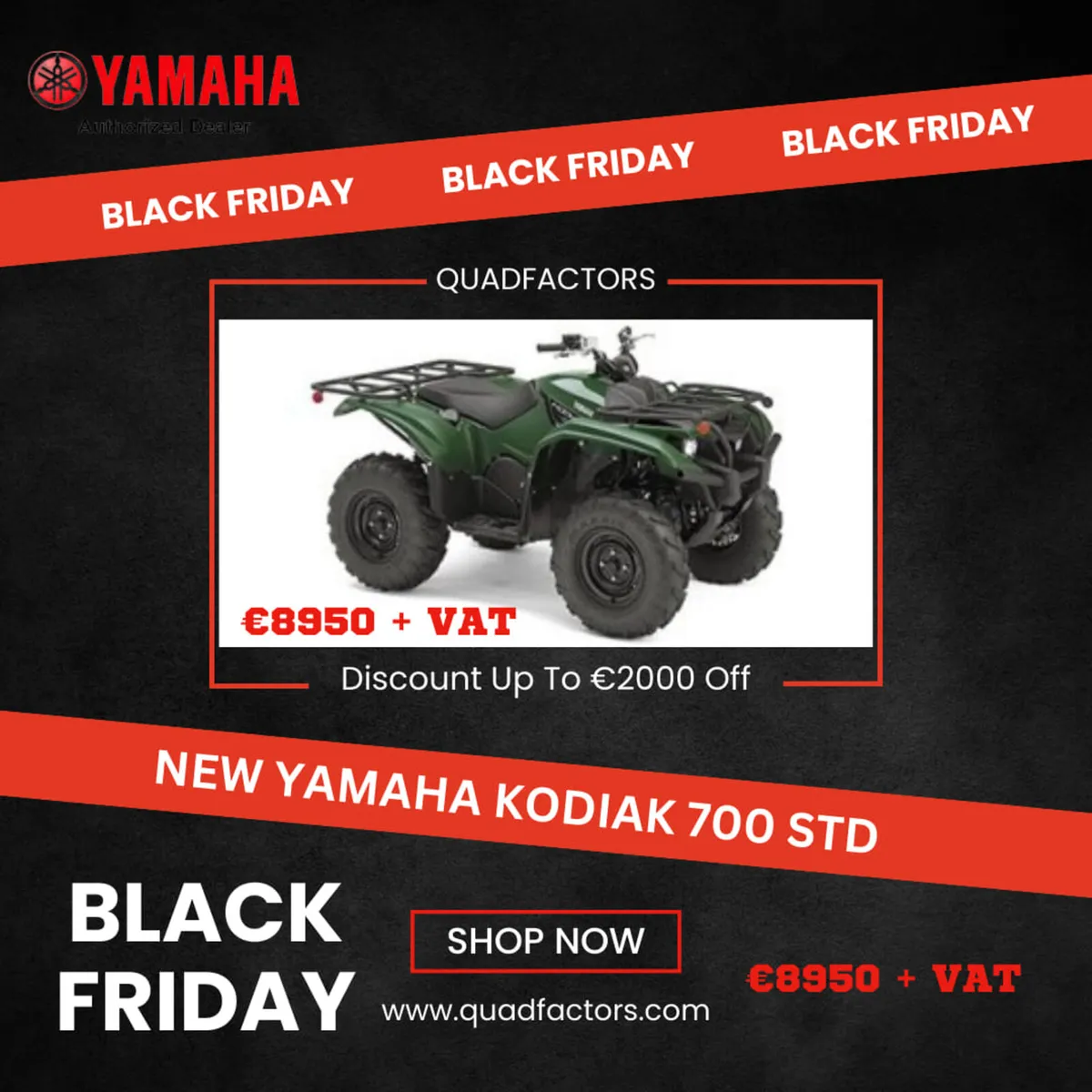 YAMAHA KODIAK 700 BLACK FRIDAY